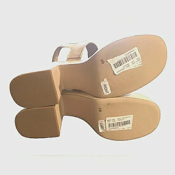 S M Boho Chic Platform 10 Raffia Straw Gypsy Festival Sandals - Picture 4 of 6